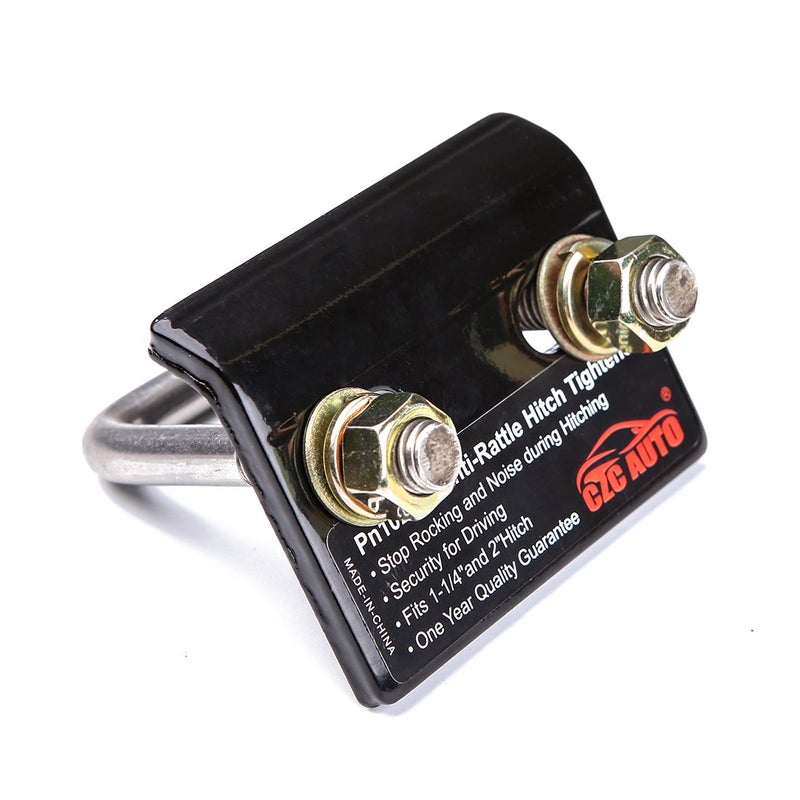 CZC AUTO Hitch Tightener شديد التحمل ومضاد للخشخشة لوصلات 1.25 بوصة و2 بوصة تقلل الحركة من حامل البضائع وحامل الدراجة ومقطورة الكرة وخالي من الصدأ (عبوة واحدة من الفولاذ الكربوني) - Image 5
